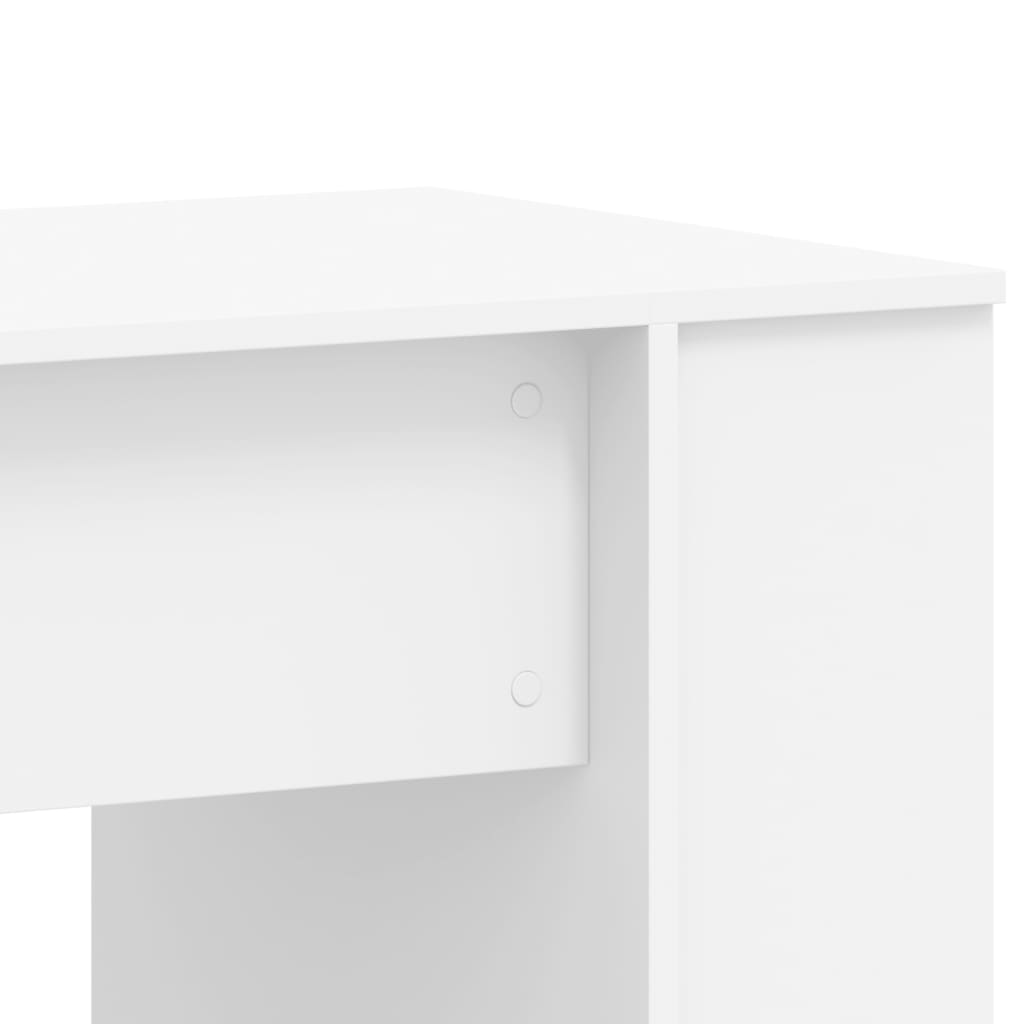 Desk White 140x50x75 cm Engineered Wood