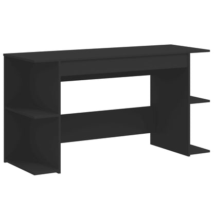 Desk Black 140x50x75 cm Engineered Wood