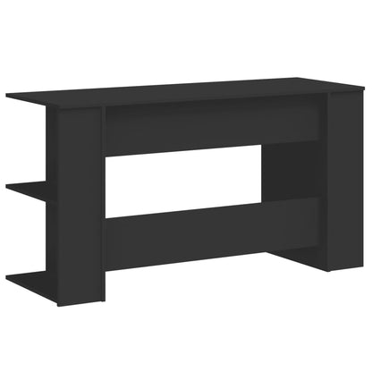 Desk Black 140x50x75 cm Engineered Wood