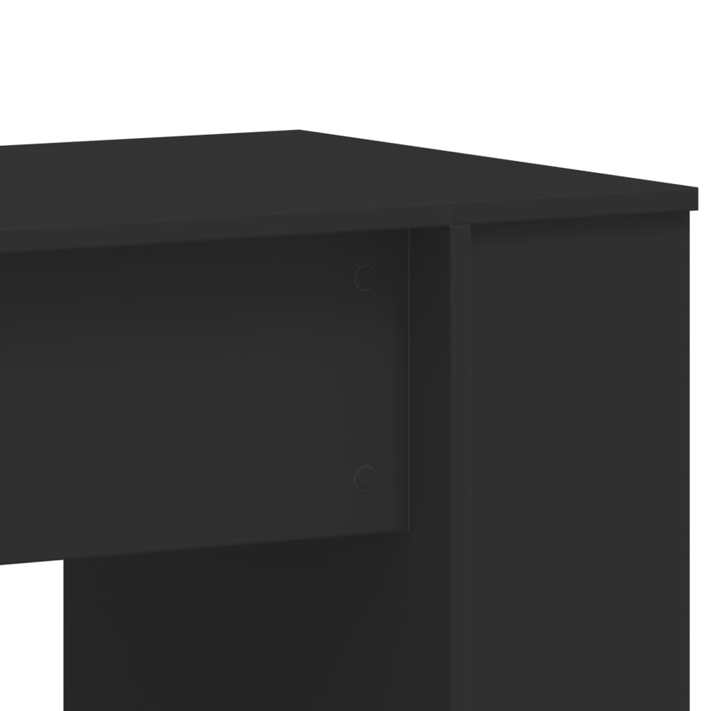 Desk Black 140x50x75 cm Engineered Wood