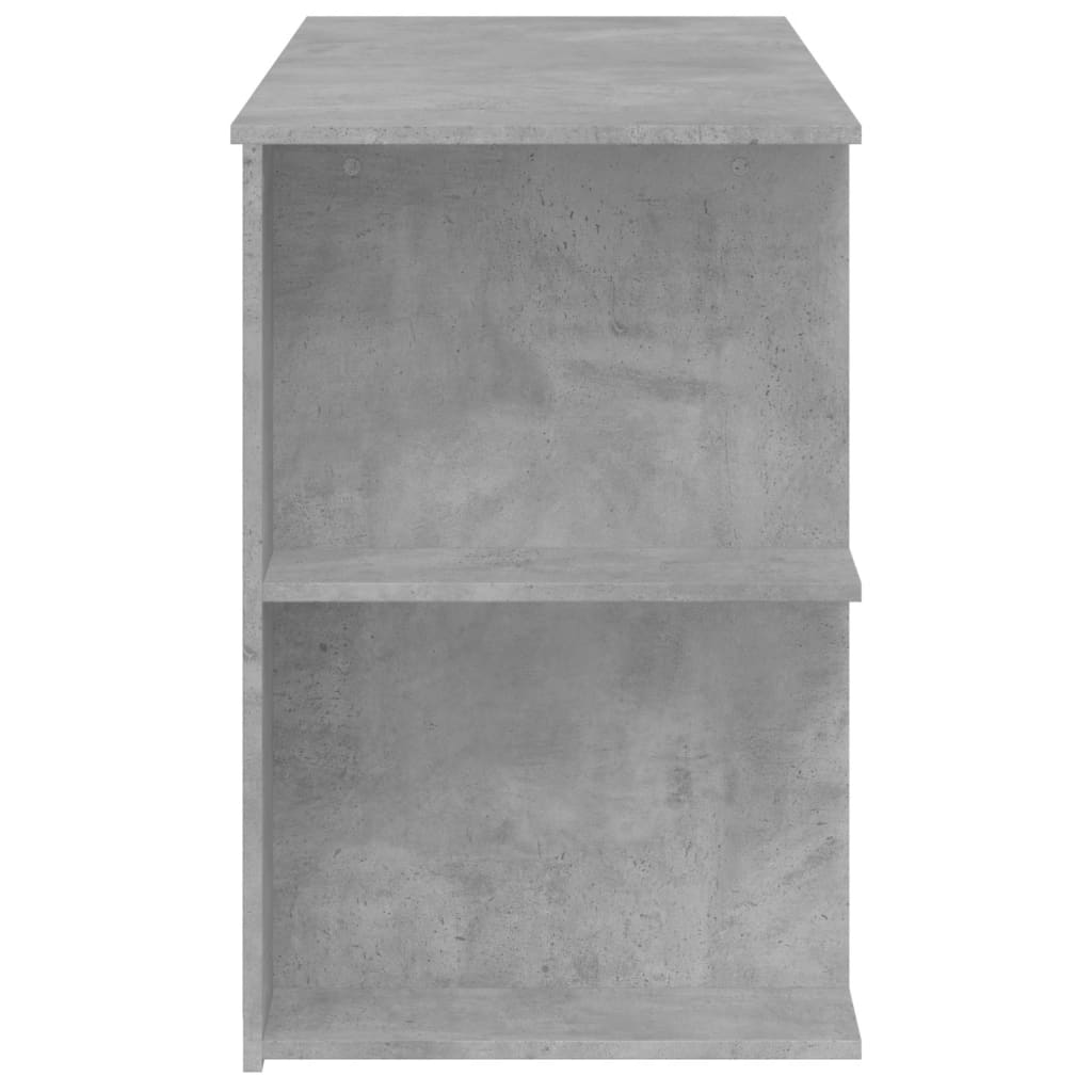 Desk Concrete Grey 140x50x75 cm Engineered Wood