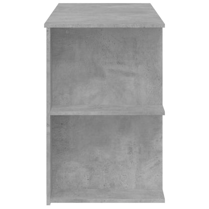 Desk Concrete Grey 140x50x75 cm Engineered Wood