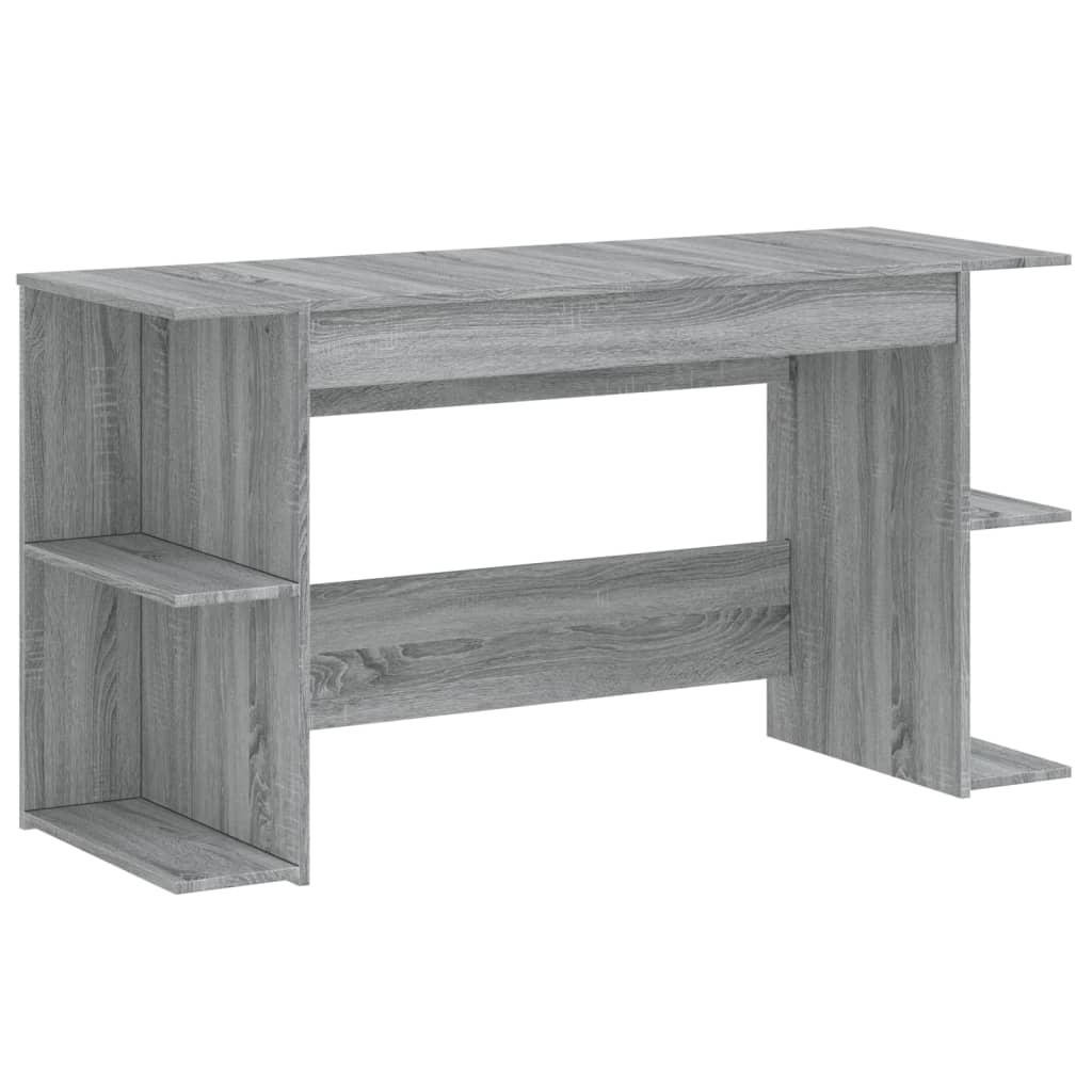 Desk Grey Sonoma 140x50x75 cm Engineered Wood