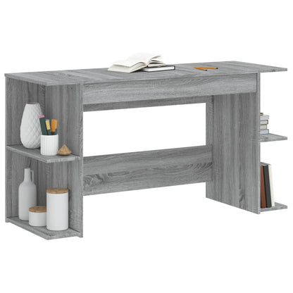 Desk Grey Sonoma 140x50x75 cm Engineered Wood