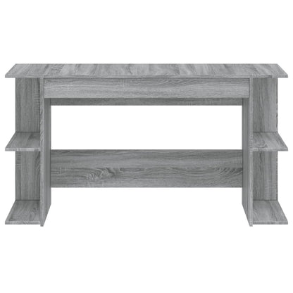 Desk Grey Sonoma 140x50x75 cm Engineered Wood