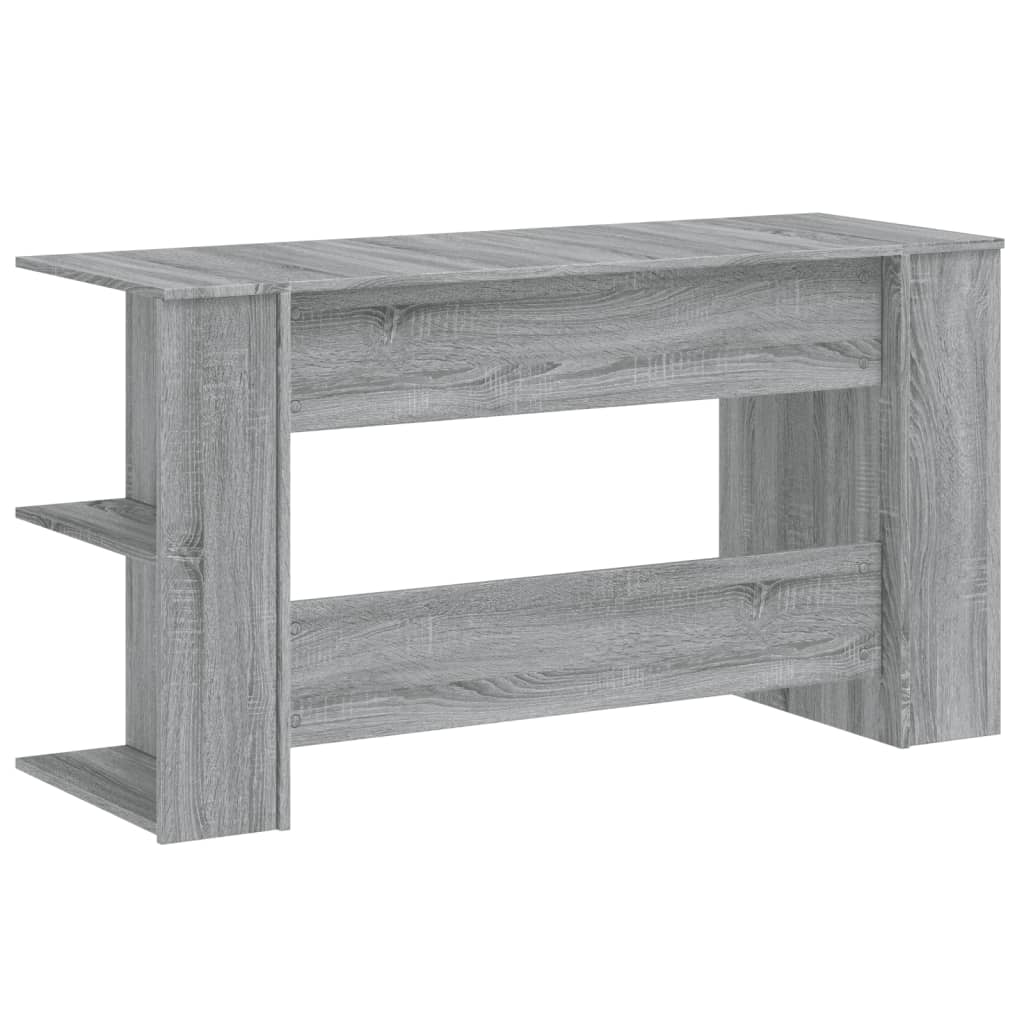 Desk Grey Sonoma 140x50x75 cm Engineered Wood