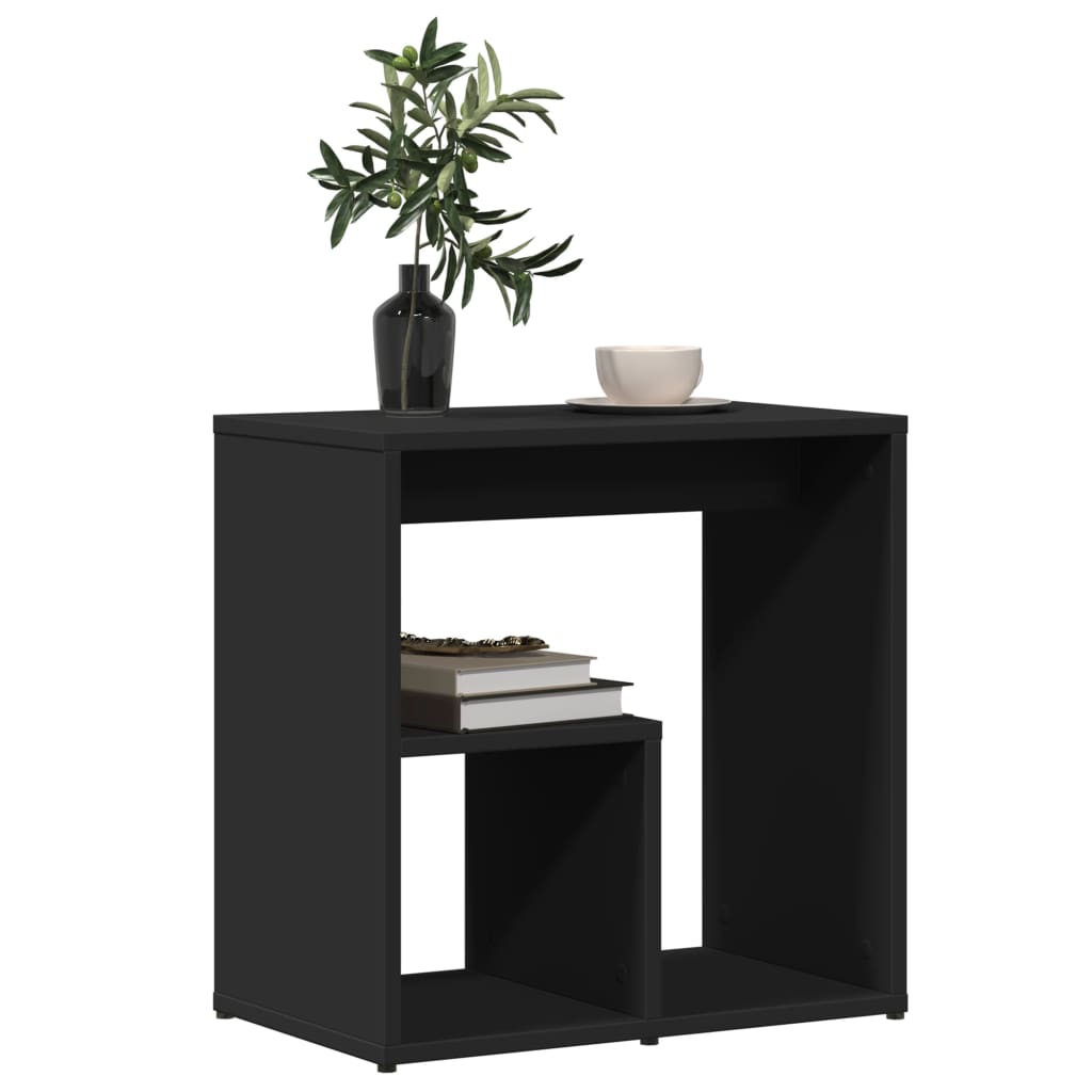 Side Table Black 50x30x50 cm Engineered Wood