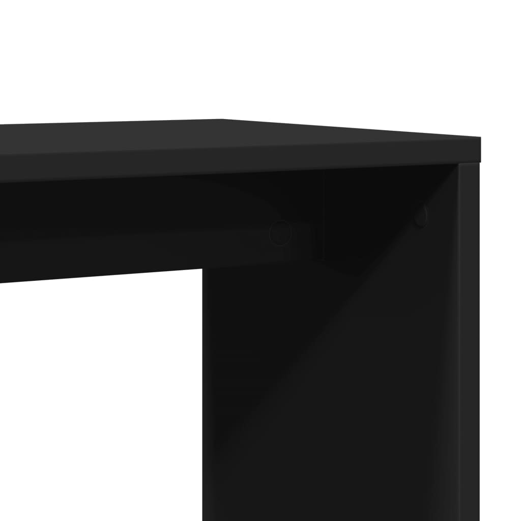 Side Table Black 50x30x50 cm Engineered Wood