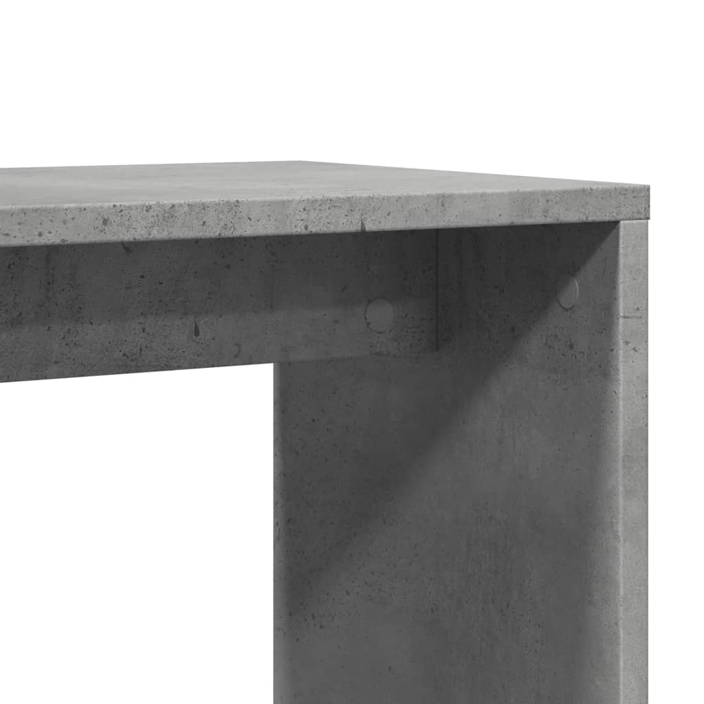 Side Tables 2 pcs Concrete Grey 50x30x50 cm Engineered Wood