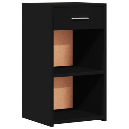 Bedside Cabinet Black 35x34x65 cm Engineered Wood