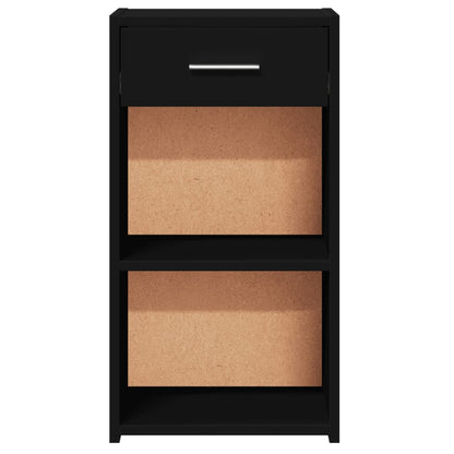 Bedside Cabinet Black 35x34x65 cm Engineered Wood