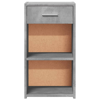 Bedside Cabinet Concrete Grey 35x34x65 cm Engineered Wood