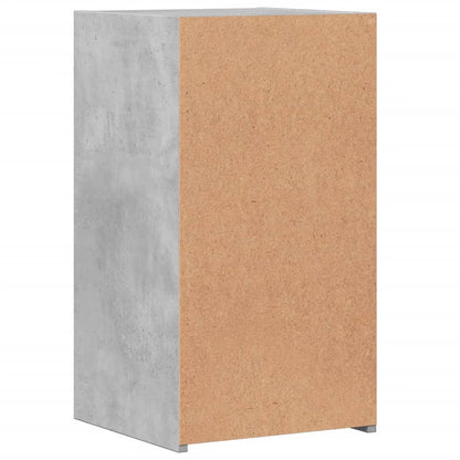 Bedside Cabinet Concrete Grey 35x34x65 cm Engineered Wood