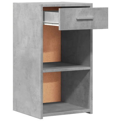 Bedside Cabinets 2 pcs Concrete Grey 35x34x65 cm Engineered Wood