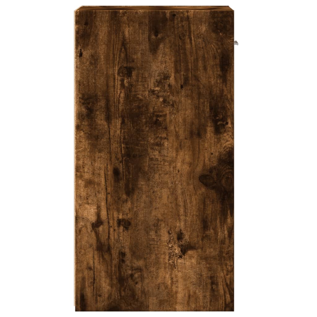 Bedside Cabinet Smoked Oak 35x34x65 cm Engineered Wood