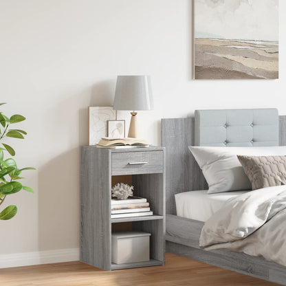 Bedside Cabinet Grey Sonoma 35x34x65 cm Engineered Wood