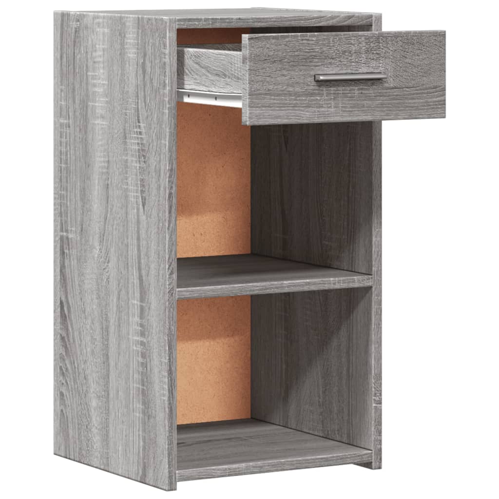 Bedside Cabinet Grey Sonoma 35x34x65 cm Engineered Wood