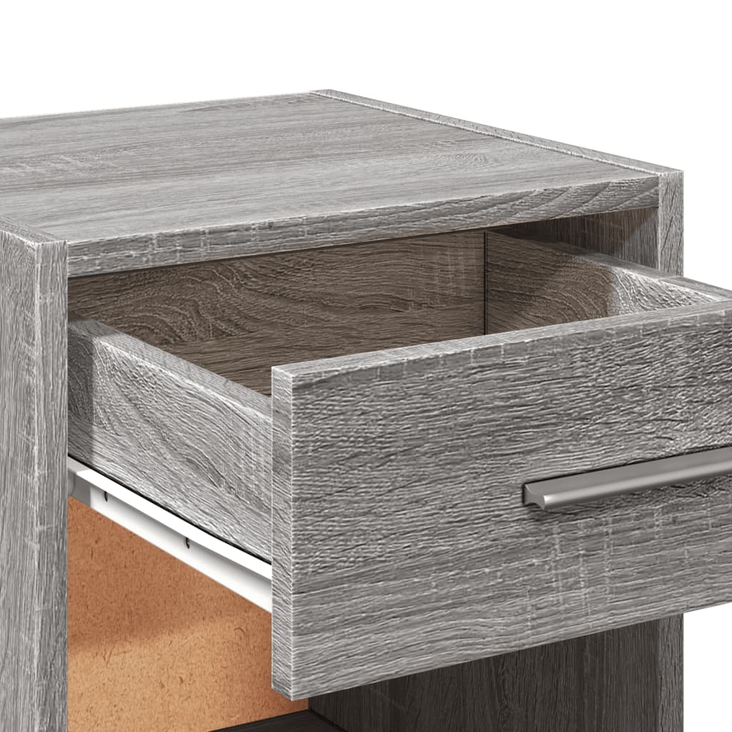 Bedside Cabinets 2 pcs Grey Sonoma 35x34x65 cm Engineered Wood