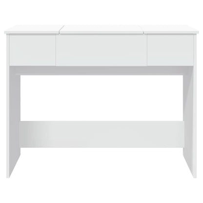 Dressing Table with Mirror White 100x45x76 cm