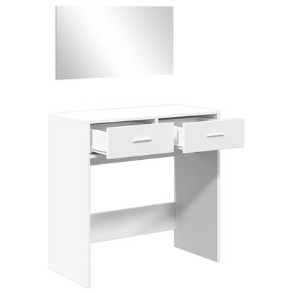 Dressing Table with Mirror White 80x39x80 cm