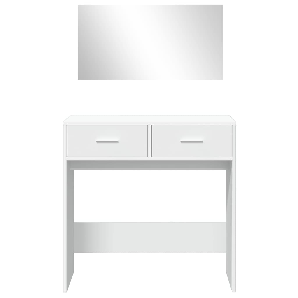 Dressing Table with Mirror White 80x39x80 cm