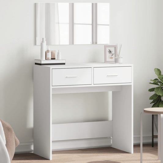 Dressing Table with Mirror White 80x39x80 cm