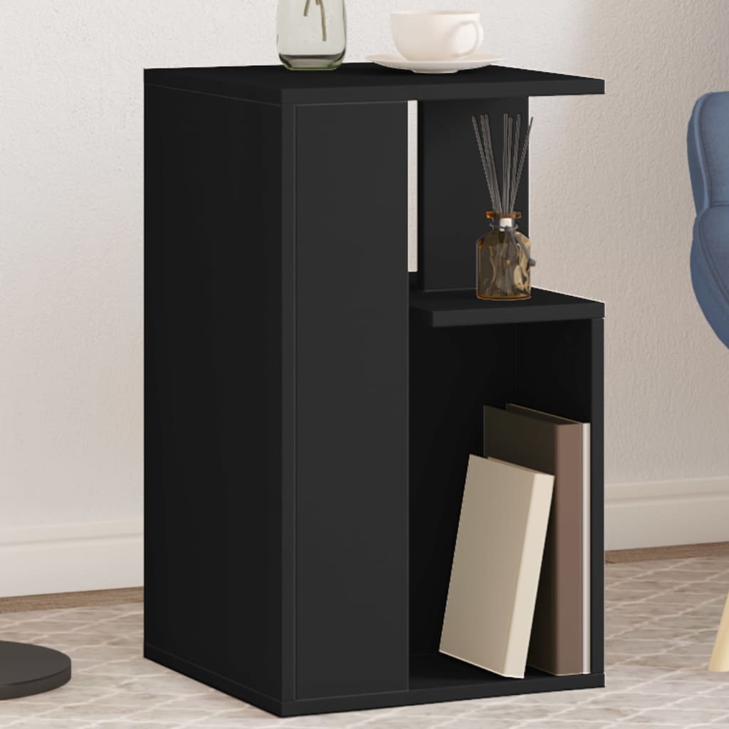 Side Table Black 35x35x60 cm Engineered Wood