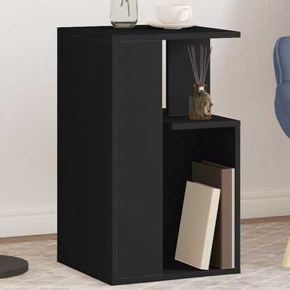 Side Table Black 35x35x60 cm Engineered Wood