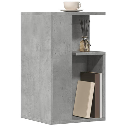 Side Table Concrete Grey 35x35x60 cm Engineered Wood