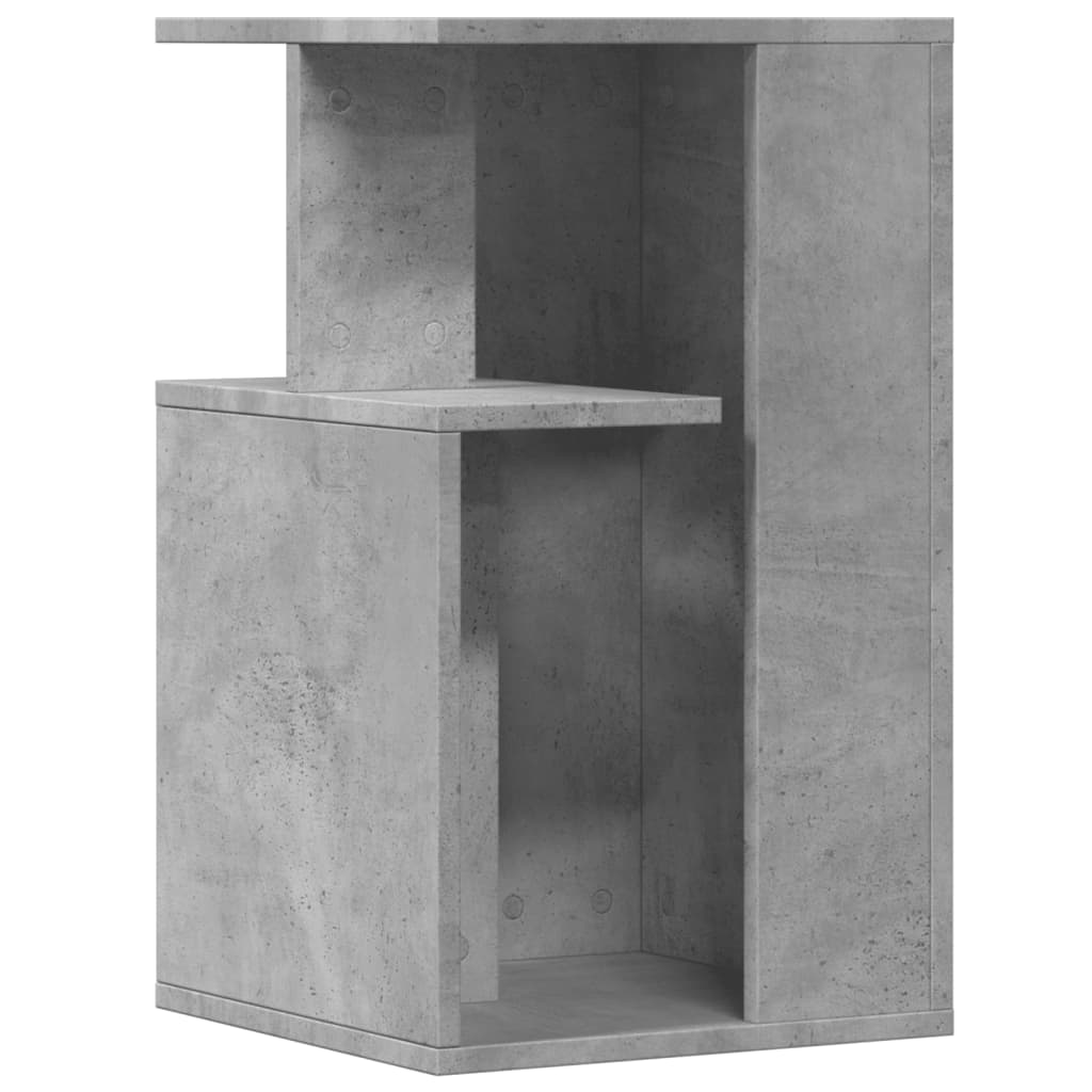 Side Table Concrete Grey 35x35x60 cm Engineered Wood