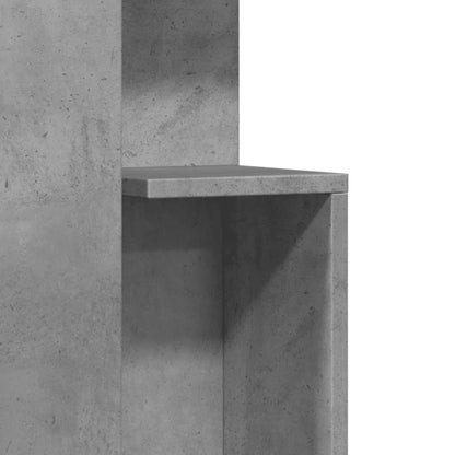 Side Table Concrete Grey 35x35x60 cm Engineered Wood