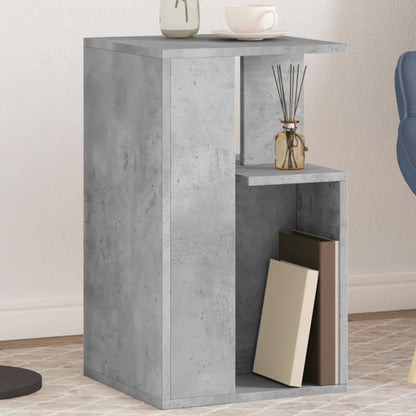 Side Table Concrete Grey 35x35x60 cm Engineered Wood