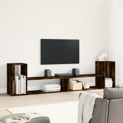 TV Cabinets 2 pcs Smoked Oak 100x30x50 cm Engineered Wood