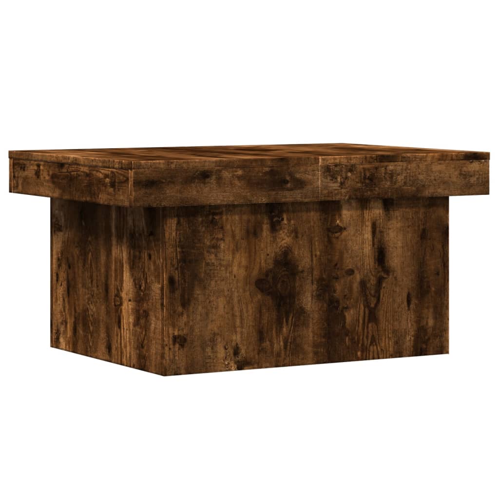 Coffee Table Smoked Oak 80x55x40 cm Engineered Wood