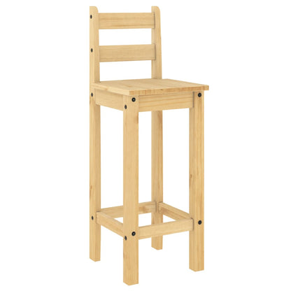 Bar Chairs 2 pcs Solid Wood Pine