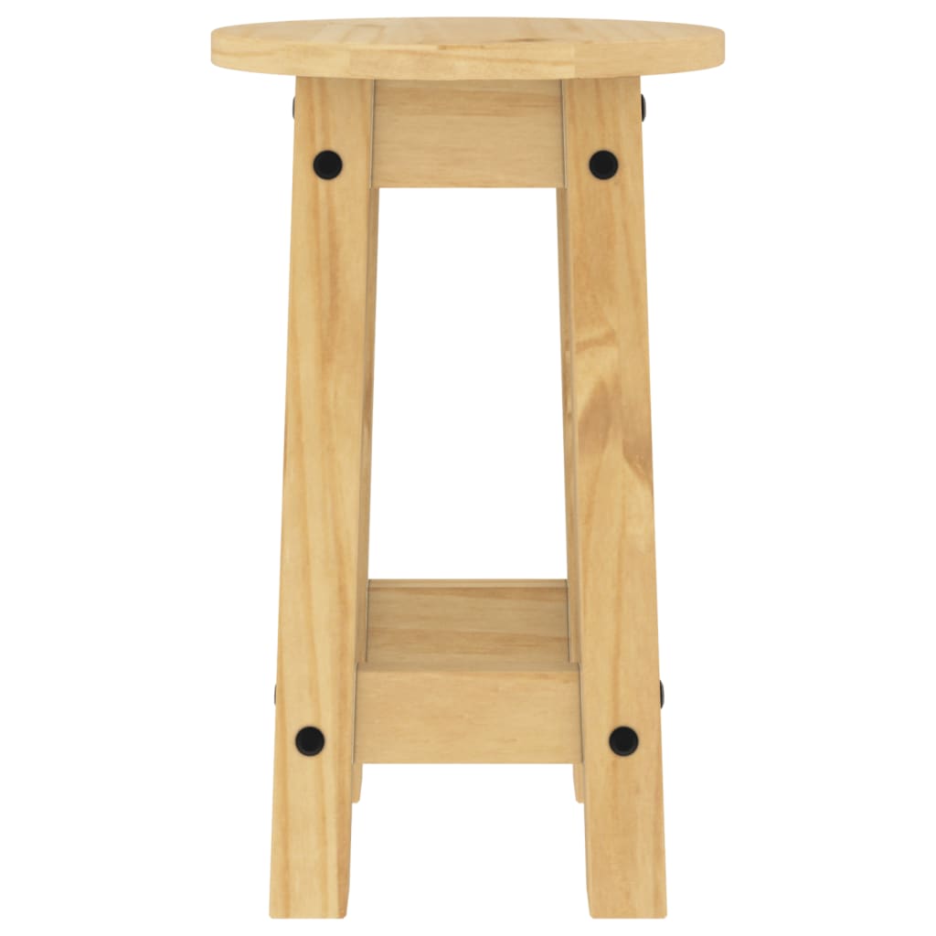 Bar Stools 2 pcs Solid Wood Pine