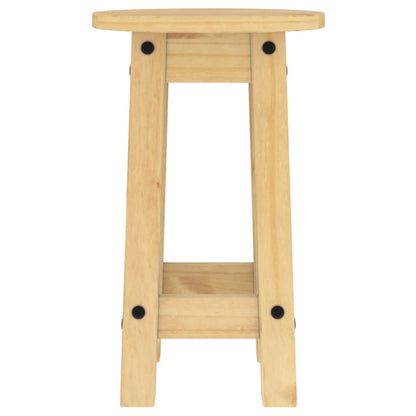 Bar Stools 2 pcs Solid Wood Pine