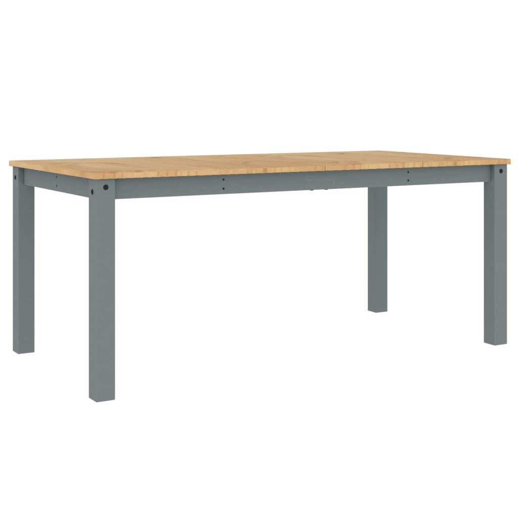 Dining Table Panama Grey 180x90x75 cm Solid Wood Pine