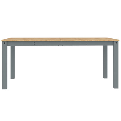 Dining Table Panama Grey 180x90x75 cm Solid Wood Pine