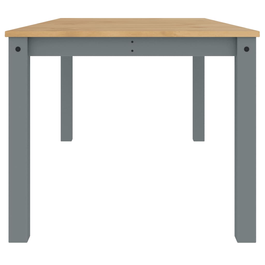 Dining Table Panama Grey 180x90x75 cm Solid Wood Pine