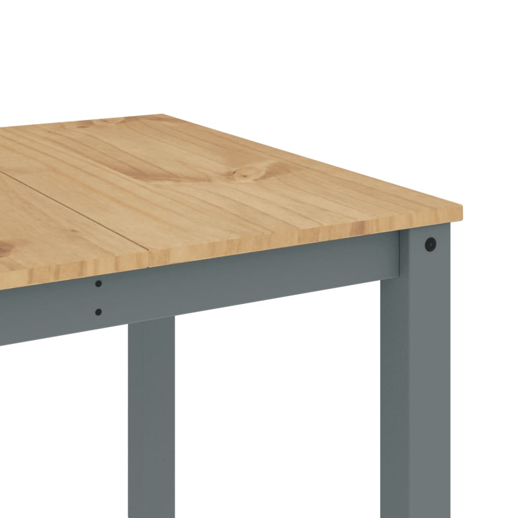 Dining Table Panama Grey 180x90x75 cm Solid Wood Pine