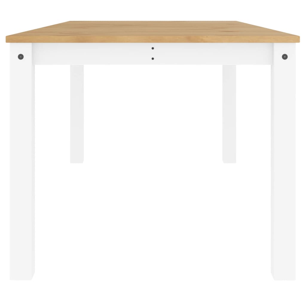 Dining Table Panama White 180x90x75 cm Solid Wood Pine