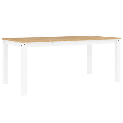 Dining Table Panama White 180x90x75 cm Solid Wood Pine