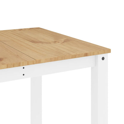 Dining Table Panama White 180x90x75 cm Solid Wood Pine