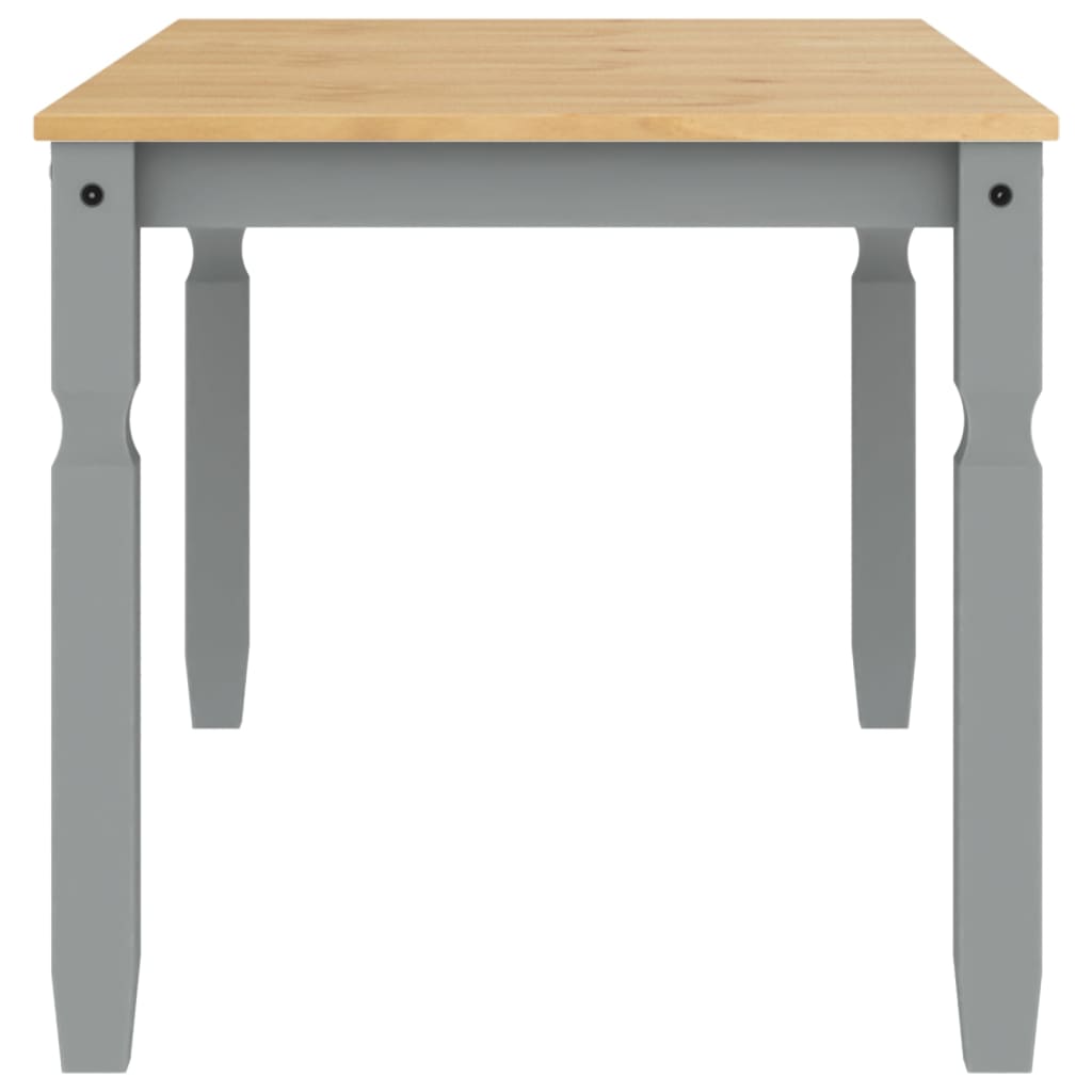 Dining Table Corona Grey 160x80x75 cm Solid Wood Pine