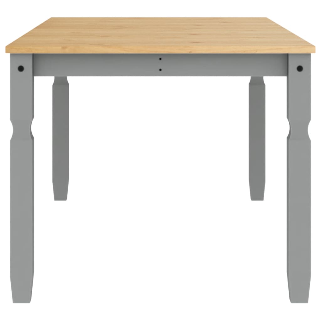 Dining Table Corona Grey 180x90x75 cm Solid Wood Pine