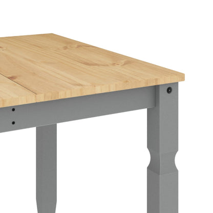 Dining Table Corona Grey 180x90x75 cm Solid Wood Pine