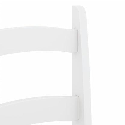 Dining Chairs 2 pcs White 40x46x99 cm Solid Wood Pine