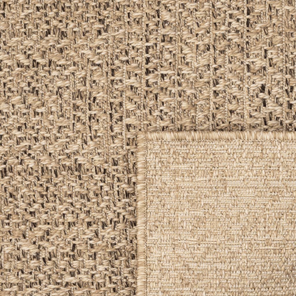 Rug ZIZUR 80x200 cm Jute Look Indoor and Outdoor