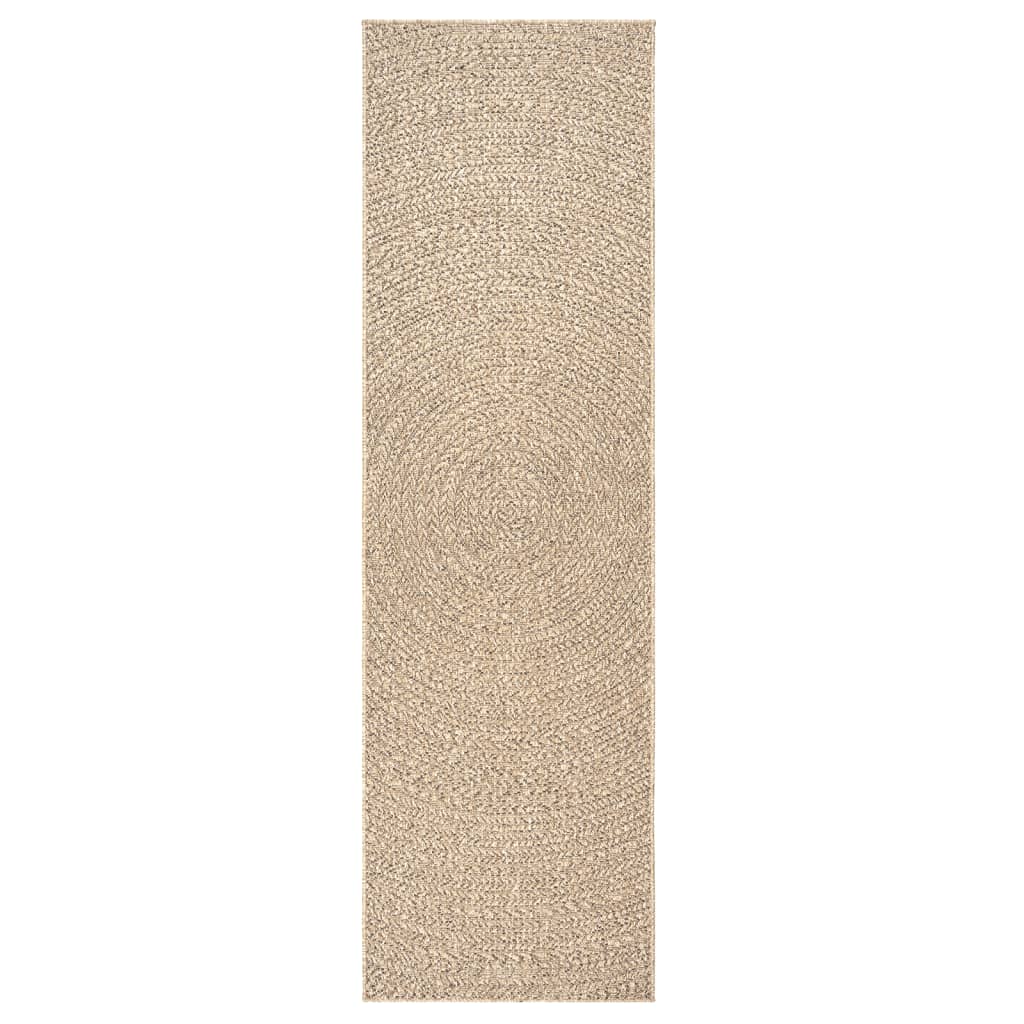 Rug ZIZUR 80x250 cm Jute Look Indoor and Outdoor